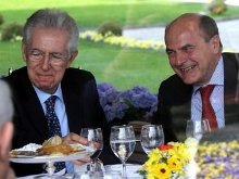 Monti
                        se la ride con Bersani