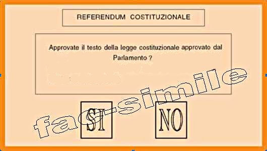 referendum confermativo costituzionale